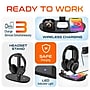 Delton M101 Wireless Noise Canceling Bluetooth Stereo Computer Headset and Stand, Black (DHSWC1101XD)~#|#~30E542BF-DAD9-47F3-81B513815045BA38_sc7