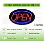 Alpine Industries Open Indoor LED Oval Sign,  23" x 14", 2/Pack (497-02-2PK)~#|#~30E66DFD-F27A-484F-9593F20AD717075D_sc7