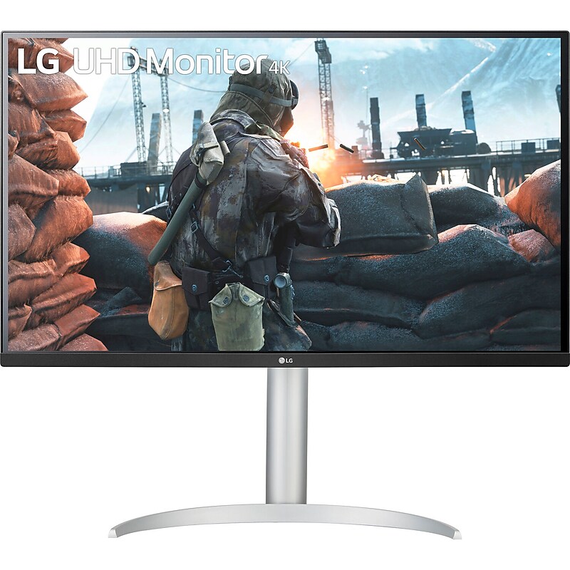 LG 32" 4K Ultra HD 60Hz LCD Monitor, Textured Black/Silver (32BP55U-B) image 1