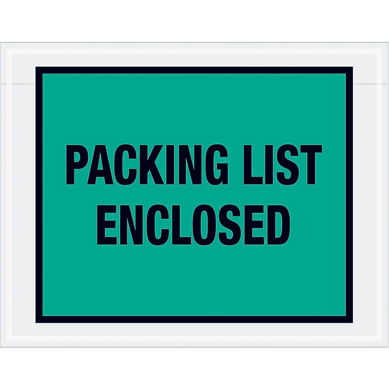 Packing List Envelope, 7" x 5.5", 1000/Carton (PL408) image 1