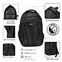 DUKAP EDGE Laptop Compatible Backpack, Large, Black (BDK-EDG-BLK)~#|#~30F4A608-9DD2-478E-B54642C07B055C32_sc7