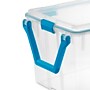 Sterilite 120 Quart Wheeled Gasket Box with Lid, Plastic, Clear/Blue Aquarium (19434303)~#|#~30F4D516-E994-4FE0-A859837B311A052E_sc7