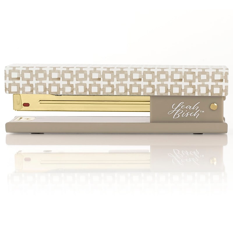 Swingline Leah Bisch Desktop Stapler, 20-Sheet Capacity, Tan Tiles (S700035) image 1