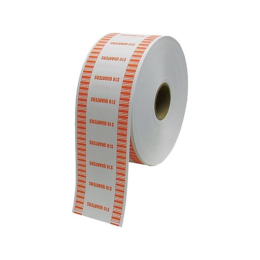 CONTROLTEK 10 Quarter Coin Wrapper for Coin Wrapping Machines, Kraft