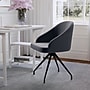 Martha Stewart Sora Fabric Swivel Stationary Office Chair, Gray/Oil Rubbed Bronze (CH222119GYBK)~#|#~30FA406D-70F3-448D-AD82A24B0DE1AB79_sc7
