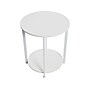 Household Essentials Jamestown 20"Dia. Laminate Round End Table, Scandinavian White/White (8200-1)~#|#~3101E9E3-C1C6-475E-80F2744246FCD381_sc7