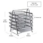 Mind Reader 5-Tier Stackable Paper Desk Tray Organizer, Metal, Silver (5TPAPER-SIL)~#|#~3104C451-F73F-4698-BC04590F4C439D20_sc7