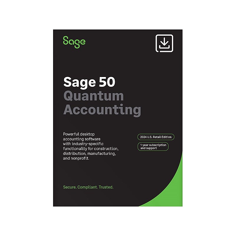 Sage 50 Quantum Accounting 2024 for 1 User, Windows, Download (SAG303800V040) image 1
