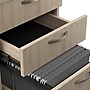 Bush Business Furniture Easy Office L Shaped Cubicle Desk with Drawers, Natural Elm (EODH36SNE-03K)~#|#~3108296D-D61A-465D-B0E63FD7503FF73D_sc7