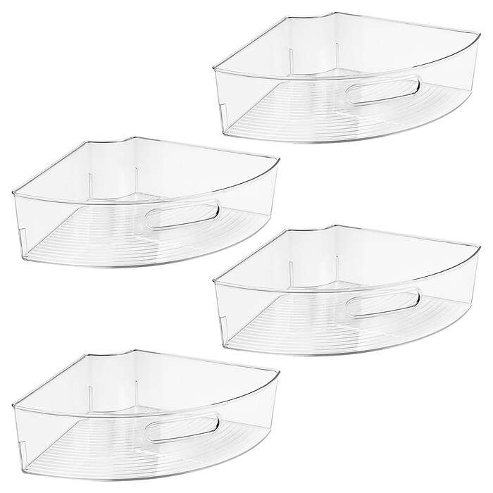 iDesign Lazy Susan Wedge Plastic Organizers, Clear (27743M4) | Staples