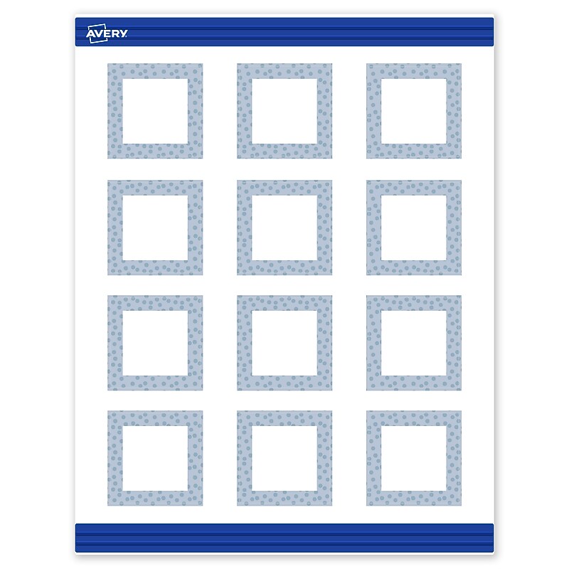 Avery Polka Dots Design Matte Blank Card, White, 120/Pack (S00-F8Q) image 1