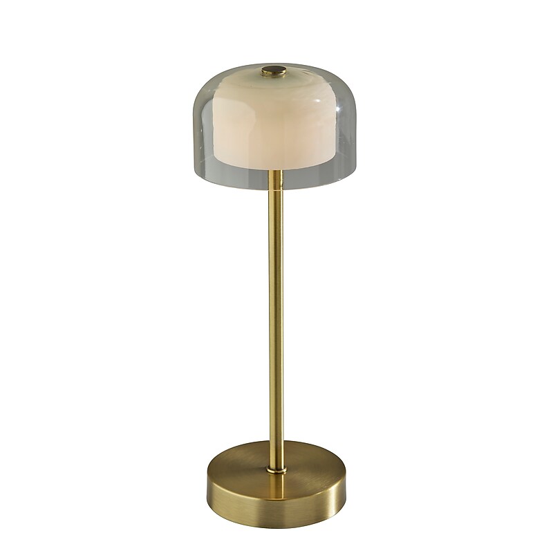 Adesso Benji LED Table Lamp, Antique Brass (3079-21) image 1