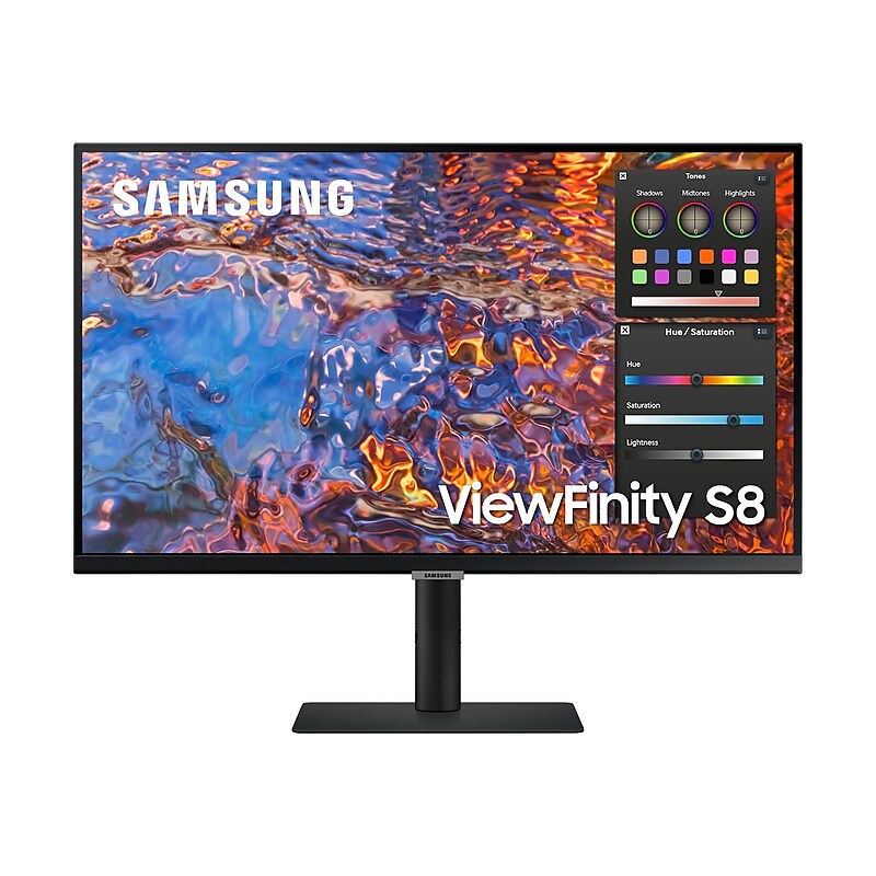 Samsung ViewFinity S8 27" 4K Ultra HD LED Monitor, Black (S27B804PXN) image 1