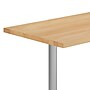 Flash Furniture Bennett Wooden Commercial Indoor Table, 48" x 30", Natural Top/Silver Base (GSF3048NTT0522S)~#|#~3115088F-90EC-451C-B82BA1A122EB3C34_sc7