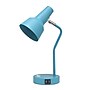 Simple Designs Sleek Essentials LED Desk Lamp, 15.2", with USB Ports, Cyan Blue (LD1072-CYN)~#|#~31193368-DC46-4AF6-851A3AA9A6742661_sc7
