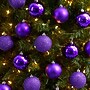 Nearly Natural Holiday Christmas Purple Shatterproof Ornament Set, 3", 20/Set (D1056-PP)~#|#~311A7FBC-1FC8-4704-9265740E8EF8CD1B_sc7
