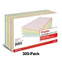 Staples 5" x 8" Index Cards, Lined, Assorted Colors, 300/Pack (TR50995)~#|#~311AD3A7-57E1-4ABE-8E6763646D2C1F8A_sc7