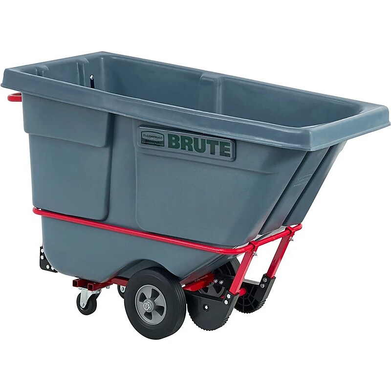 Rubbermaid Brute Standard-Duty Tilt Truck, 0.5 Cu. Yd., Gray (2192466) image 1