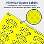Avery Laser/Inkjet Oval Multipurpose Labels, 1" x 2", Neon Yellow, 480/Pack (94053)~#|#~311E5562-2813-42F5-B755DB943A1D6B58_sc7