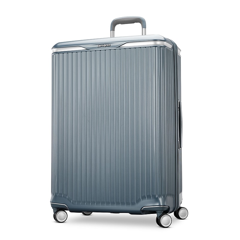 Samsonite Silhouette 18 30" Hardside Checked Luggage with Spinner Wheels, Slate Blue (153645-E264) image 1