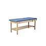 Aristo Wood Physician Exam Table with Shelf, Adjustable Backrest, Paper Cutter, and Holder, 500lbs. Capacity, Blue ~#|#~31286972-5897-4266-84FD4131896AE03A_sc7