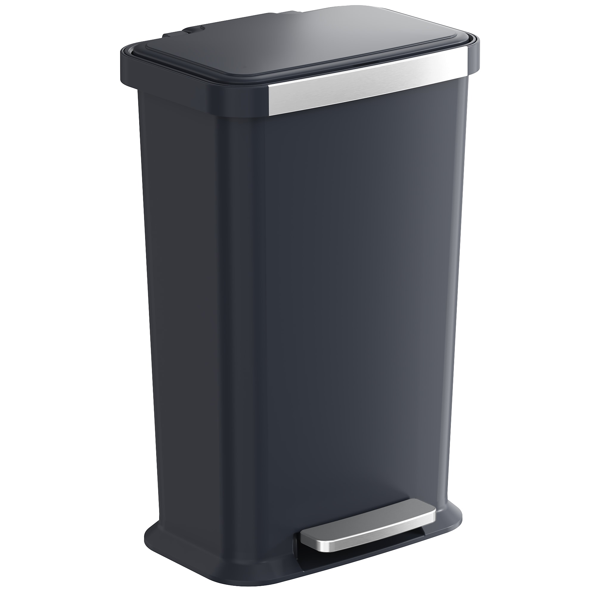 iTouchless SoftStep Plastic Step Trash Can, 13.2 Gallon, Black (PL13BBP) Sansujyuku sansujyuku.com