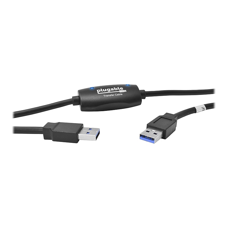 Plugable 6' USB 3.0 Windows Transfer Cable, Black (USB3-TRAN) image 1