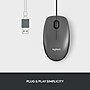 Logitech M100 Ambidextrous Optical USB Mouse, Black (910-001601)~#|#~312FE936-BCF2-4505-A83B3DA2CE836D0E_sc7