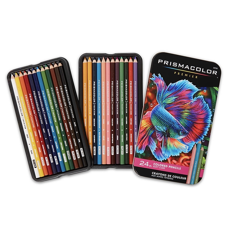Prismacolor Premier Colored Pencils, Assorted Colors, 24/Box (3597THT) image 1