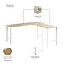 Bush Business Furniture Hustle 72W x 24D L Shaped Computer Desk with Metal Legs, Natural Elm (HUS002NE)~#|#~31352C07-116F-4A97-A9A8F87BD125C013_sc7