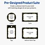 Avery Rectangle Rounded Corners Matte Blank Card, White, 20/Pack (19479370893)~#|#~3135E83D-70D5-4E80-B7CD72D174D01CA5_sc7