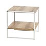 Household Essentials Jamestown 19.8"W x 19.8"D Laminate Side/End Table, Coastal Oak/White (8228-1)~#|#~3136382C-EC27-4312-9283FBEFA2D8FD4D_sc7
