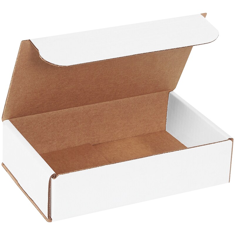 8" x 5" x 2" Crush-Proof Mailer, White, 50/Bundle (M852) image 1