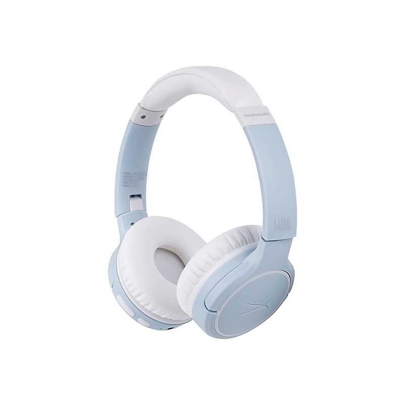 Altec Lansing NanoPhones ANC Wireless Active Noise Canceling On-Ear Headphones, Bluetooth, Icy Blue (MZX5400-ICY) image 1