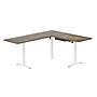 Mount-It! XL 75"W Electric Corner Adjustable Standing Desk, Brown/White (MI-15028)~#|#~31404CED-E02B-43C9-B5C190DF959E25DF_sc7