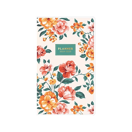 20242025 Blue Sky Jessica 3.63" x 6.13" Monthly Planner, Multicolor