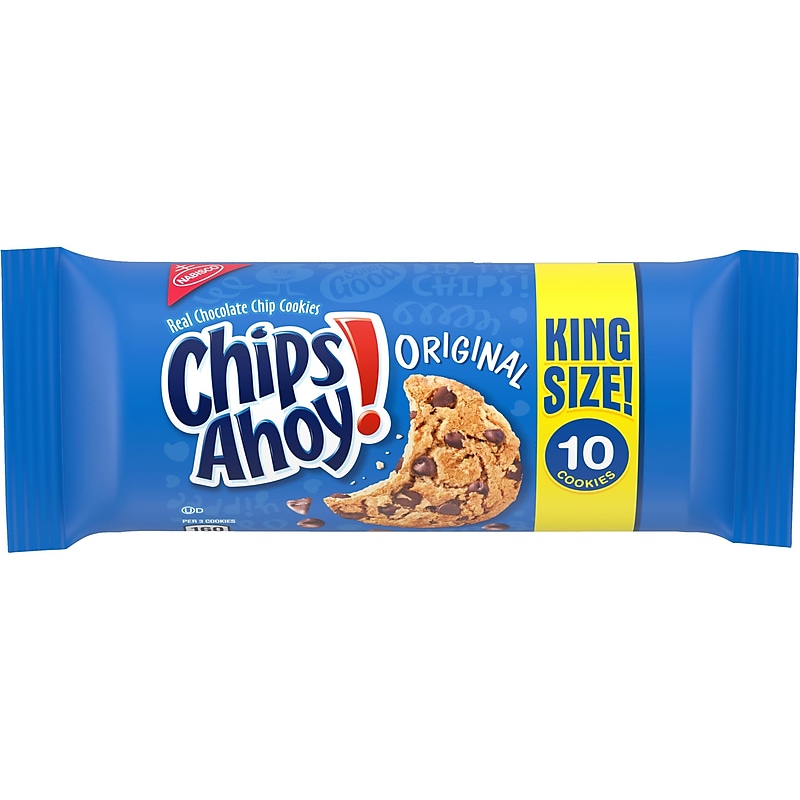 Chips Ahoy! Original Chocolate Chip Cookies, 3.75 oz., 10/Pack (440000569300) image 1