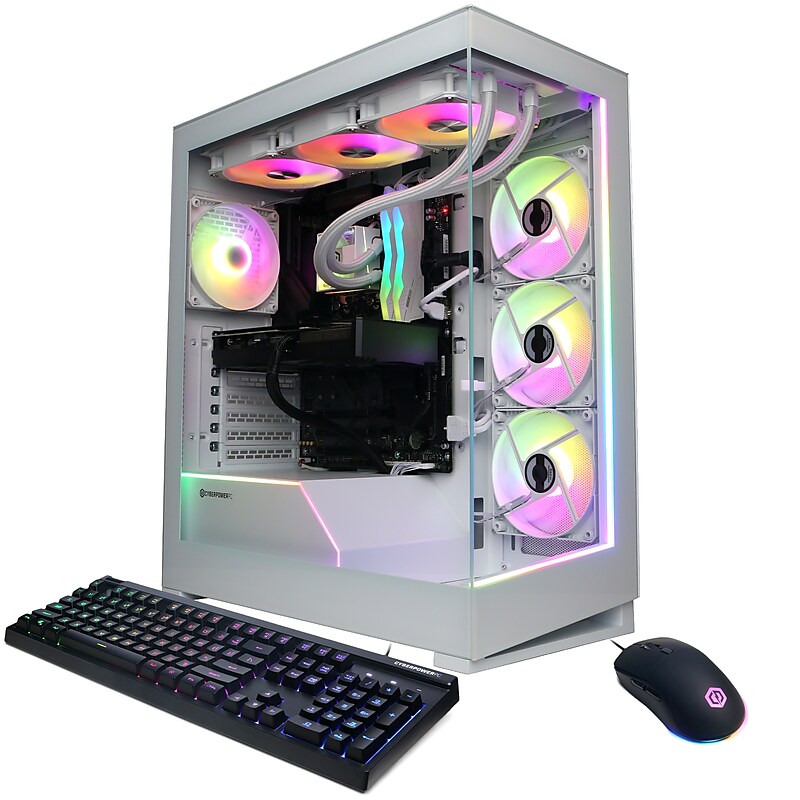 CyberPowerPC Gaming Desktop Computer, AMD Ryzen 9 9950X3D, GeForce RTX 5070 12GB, 64GB RAM, 4TB SSD, Windows 11 Home image 1