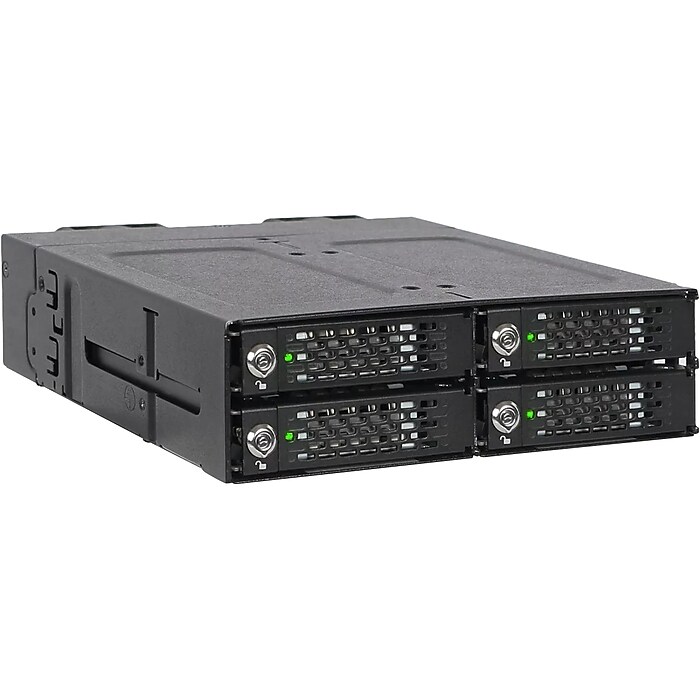 Icy Dock ToughArmor M.2 PCIe NVMe SSD Mobile Rack Enclosure, Black