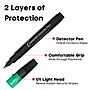 Dri Mark Dual Detector Counterfeit Pens with UV LED Cap, Black (351UVB)~#|#~31492D97-5570-4DBD-A8873836B44D23CE_sc7