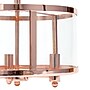 Lalia Home 3-Light 13" Farmhouse Glass and Metallic Accented LED Semi-flushmount, Rose Gold (LHM-1000-RG)~#|#~314DCD66-55A1-45EE-A6279ED3AA159C10_sc7