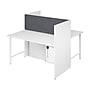 Bush Business Furniture Hustle 60"W 2 Person Back to Back Cubicle Panel Workstation, White (HUS023WH)~#|#~31578A18-B42C-4A9E-80AFEE495FB0ADD8_sc7