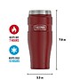 Thermos King Stainless Steel Vacuum Insulated Tumbler, 16 oz., Rustic Red (EASK1005MR4)~#|#~3158F0DB-2B6B-44A9-AC34C1FCF1483B27_sc7