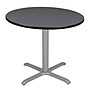 Regency Cain 36" Round Laminate X Base Breakroom Table, Grey (TB36RNDGYGY)~#|#~3159D338-7183-45D4-B5E00169AEDF0EF8_sc7