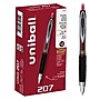 uni-ball 207 Retractable Gel Pens, Micro Point, 0.5mm, Red Ink, Dozen (61257)~#|#~315C9E9D-F8BB-4DB9-BDF74718FE5FCE2C_sc7