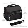 bentgo Insulated Lunch Bag, 2-Compartment, Carbon Black (BGOBG2-CB)~#|#~315D5722-927E-4370-ADF0AEA94EB2D7BD_sc7