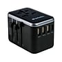Verbatim UTA-04 Plastic Travel Power Adapter, Black (49546)~#|#~315FF15D-B36E-491B-B6127143167E246D_sc7