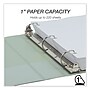 Samsill Earth's Choice Plant-Based BOHO 1" 3-Ring View Binders, D-Ring, Sage, 2/Pack (SAMU69342)~#|#~31612CF1-0DCE-491C-960A0F6C0928A051_sc7