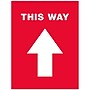 Avery Directional "This Way" Preprinted Floor Decals, 8" x 10.5", Red/White, 5/Pack (83091)~#|#~316345C3-3B13-4DC6-87482CFFD7F04399_sc7