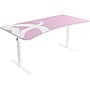 Arozzi Arena 63"W Gaming Desk, White/Pink (ARENA-NA-WHITE-PINK)~#|#~31641A79-95B0-446A-B7D495B9C6A817F3_sc7